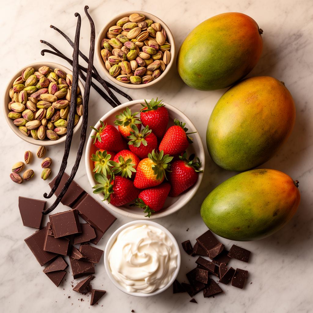 Ingredientes naturais selecionados
